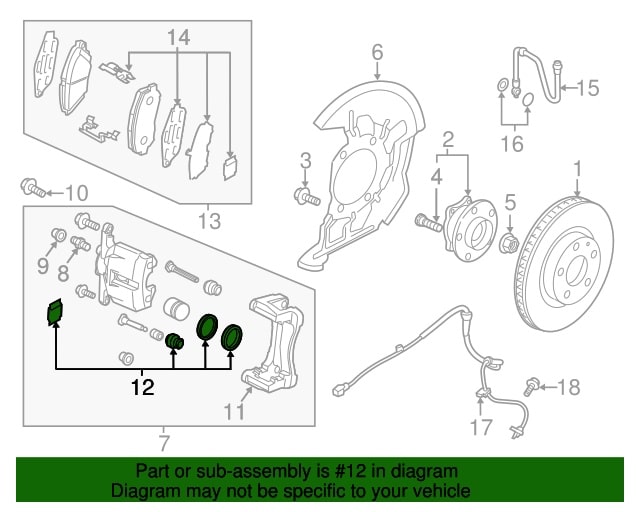 JUEGO SELLOS CALIPERS FRENOS DELANTEROS ORIGINAL MAZDA 3 MAZDA CX-3