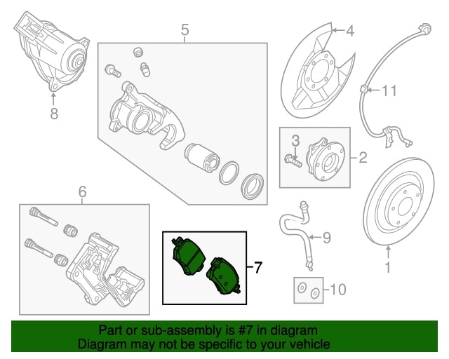 JUEGO PASTILLAS FRENOS POSTERIORES ORIGINAL MAZDA 3