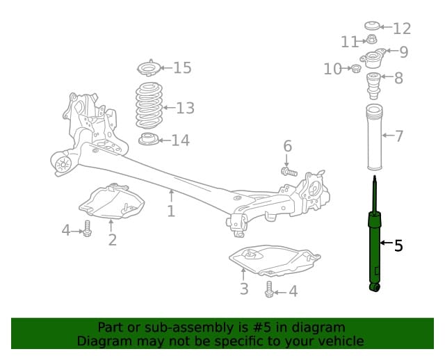 AMORTIGUADOR SUSPENSIÓN POSTERIOR ORIGINAL MAZDA 3