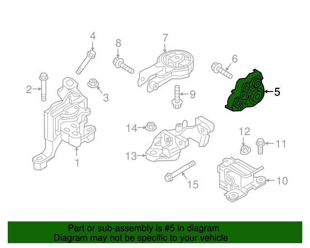 BASE SOPORTE MOTOR POSTERIOR ORIGINAL MAZDA CX-3