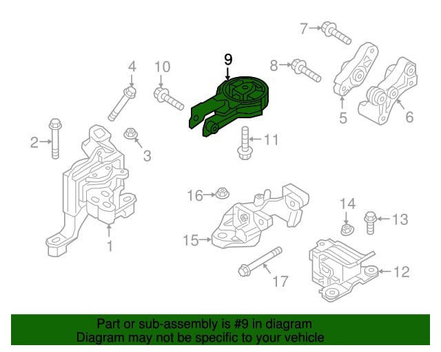 SOPORTE MOTOR POSTERIOR ORIGINAL MAZDA 2 MAZDA CX-3