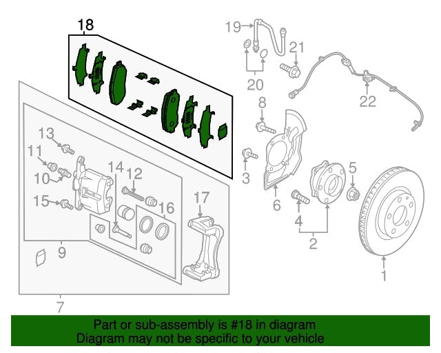JUEGO PASTILLAS FRENOS DELANTEROS ORIGINAL MAZDA 6