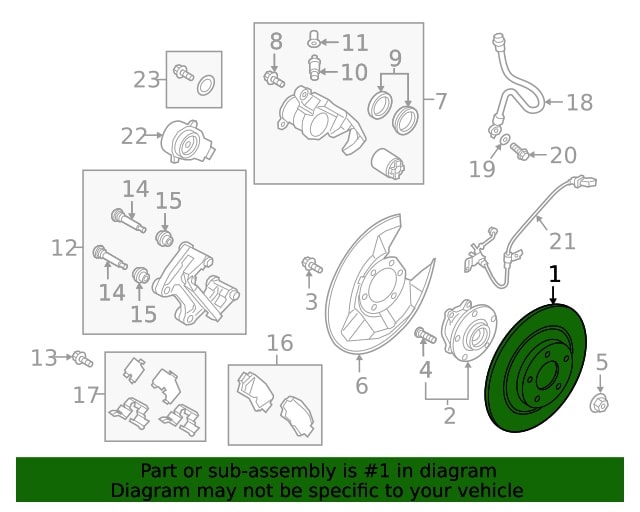 DISCO FRENO POSTERIOR ORIGINAL MAZDA CX-9
