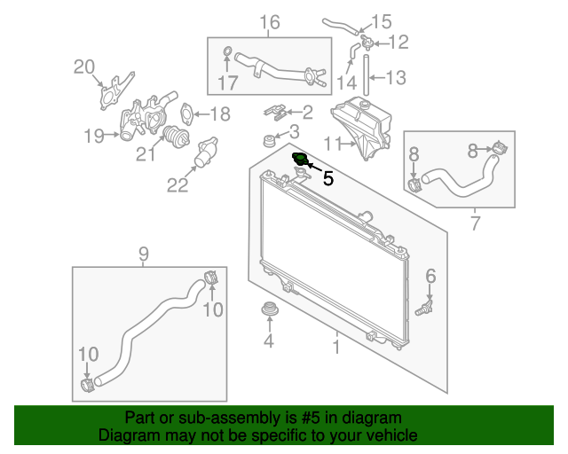 TAPA RADIADOR ORIGINAL MAZDA 3