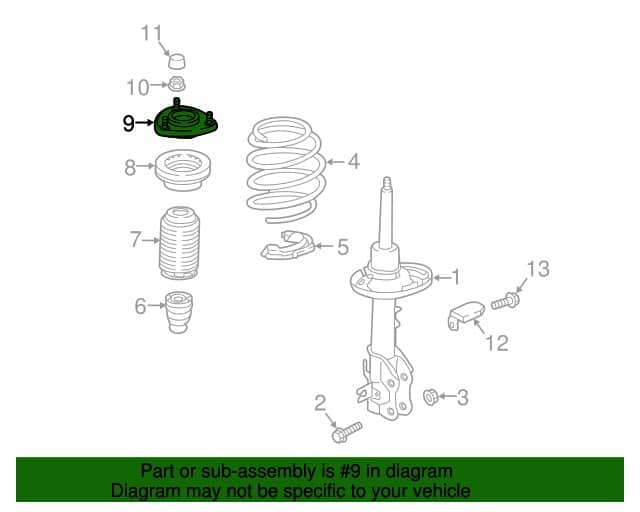 CAZOLETA AMORTIGUADOR SUSPENSIÓN DELANTERO ORIGINAL MAZDA CX-5 MAZDA CX-9