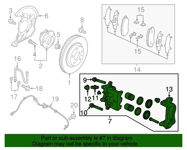CALIPER FRENO DELANTERO DERECHO ORIGINAL MAZDA CX-9